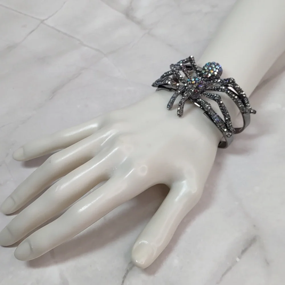 Kirk's Folly Enchanted Aurora Borealis Spider Bracelet - Picture 2 of 10
